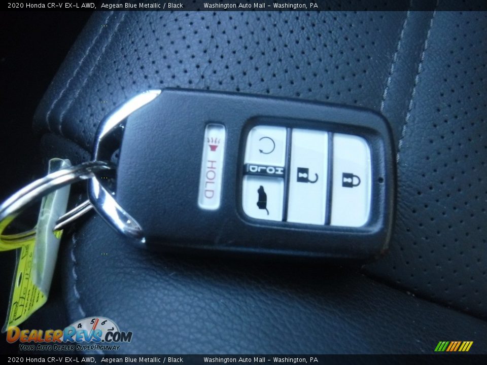 2020 Honda CR-V EX-L AWD Aegean Blue Metallic / Black Photo #34