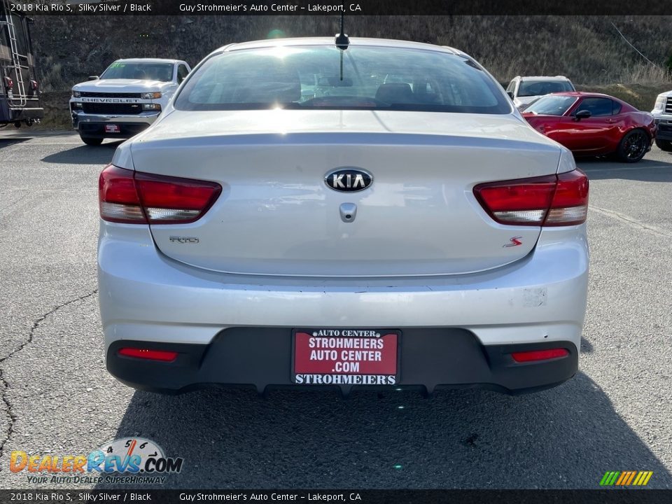 2018 Kia Rio S Silky Silver / Black Photo #5