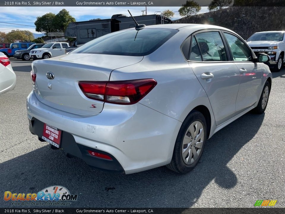 2018 Kia Rio S Silky Silver / Black Photo #6