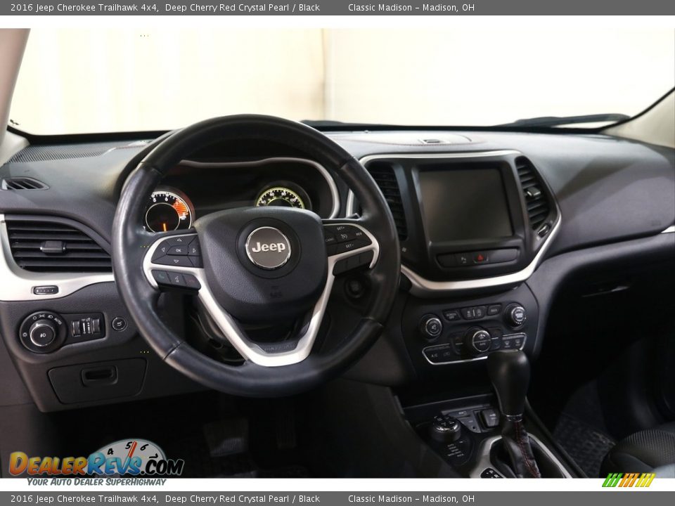 2016 Jeep Cherokee Trailhawk 4x4 Deep Cherry Red Crystal Pearl / Black Photo #6
