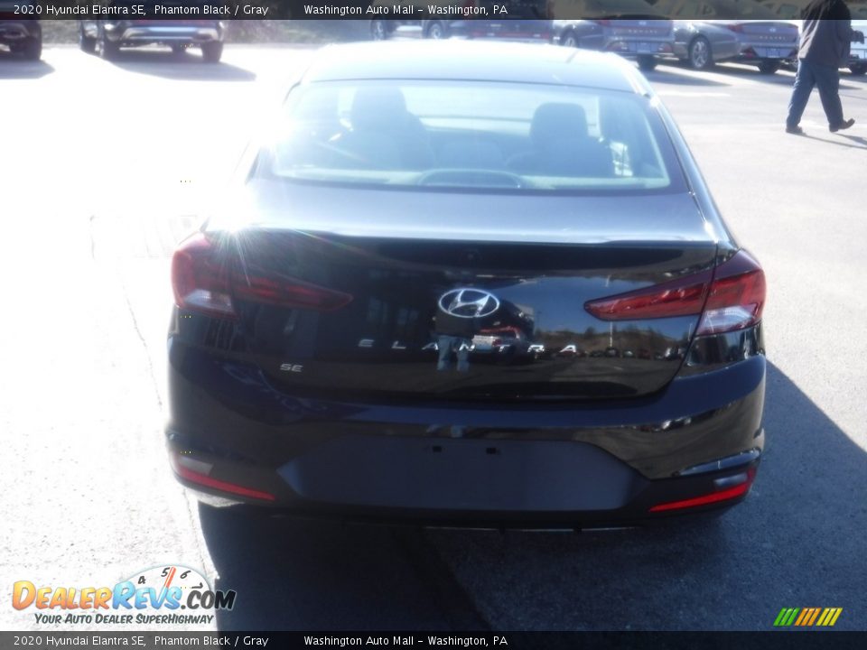 2020 Hyundai Elantra SE Phantom Black / Gray Photo #8