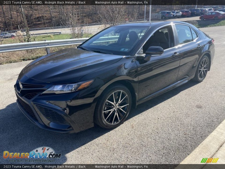 2023 Toyota Camry SE AWD Midnight Black Metallic / Black Photo #7