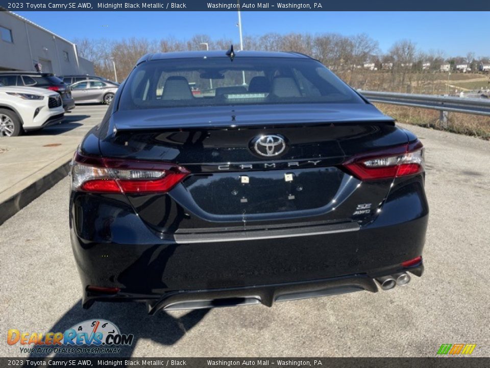 2023 Toyota Camry SE AWD Midnight Black Metallic / Black Photo #8