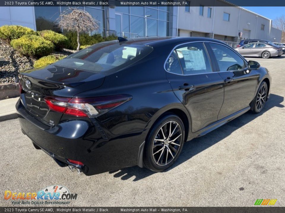 2023 Toyota Camry SE AWD Midnight Black Metallic / Black Photo #9