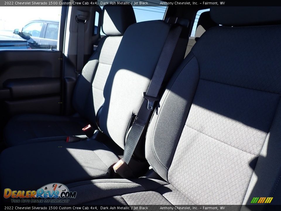 2022 Chevrolet Silverado 1500 Custom Crew Cab 4x4 Dark Ash Metallic / Jet Black Photo #11