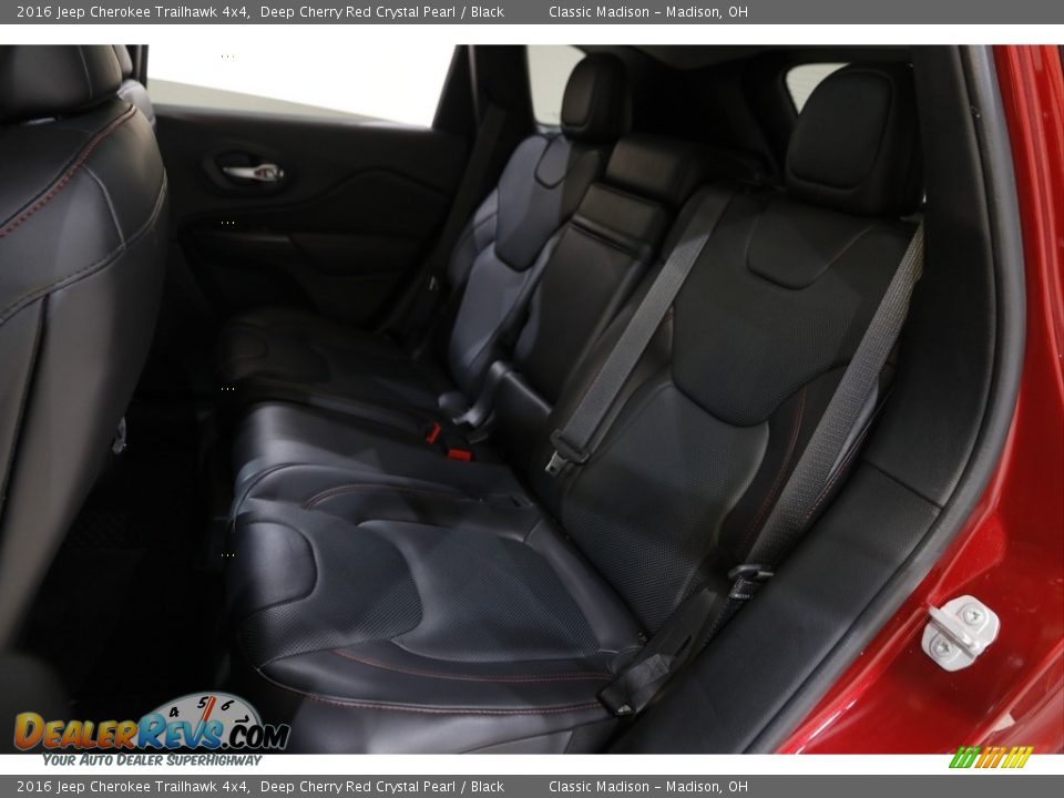 2016 Jeep Cherokee Trailhawk 4x4 Deep Cherry Red Crystal Pearl / Black Photo #20
