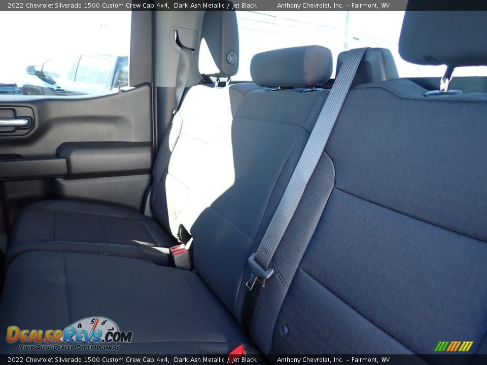 2022 Chevrolet Silverado 1500 Custom Crew Cab 4x4 Dark Ash Metallic / Jet Black Photo #12