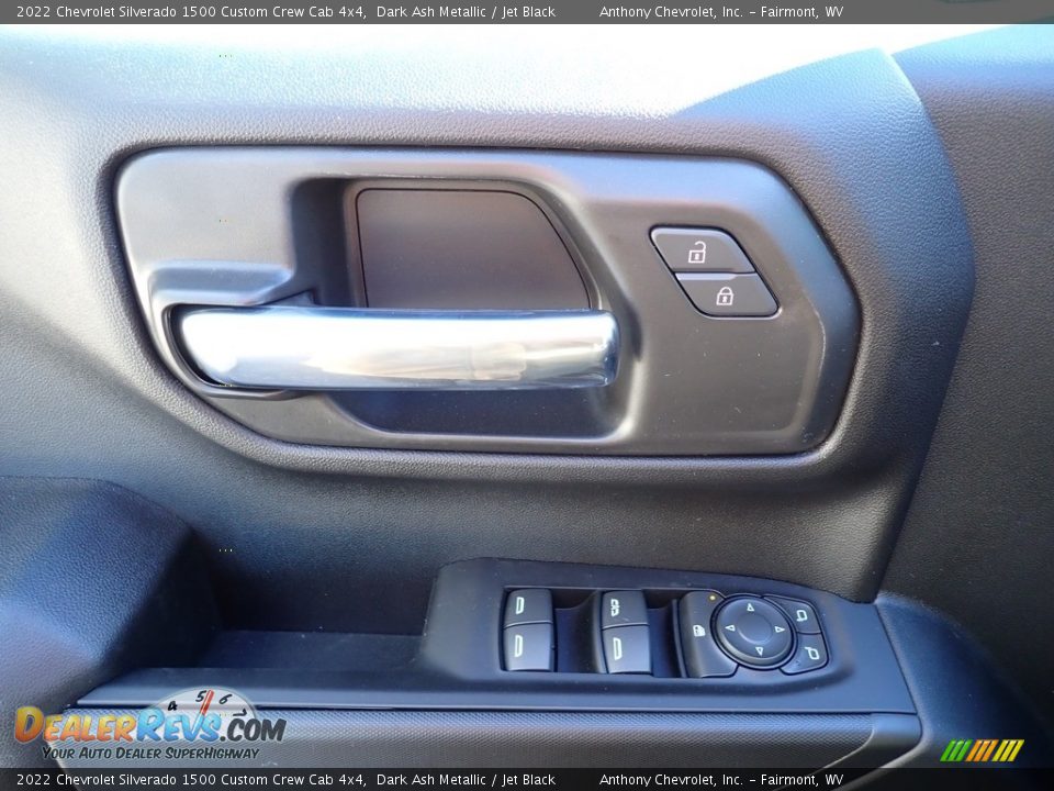 2022 Chevrolet Silverado 1500 Custom Crew Cab 4x4 Dark Ash Metallic / Jet Black Photo #14