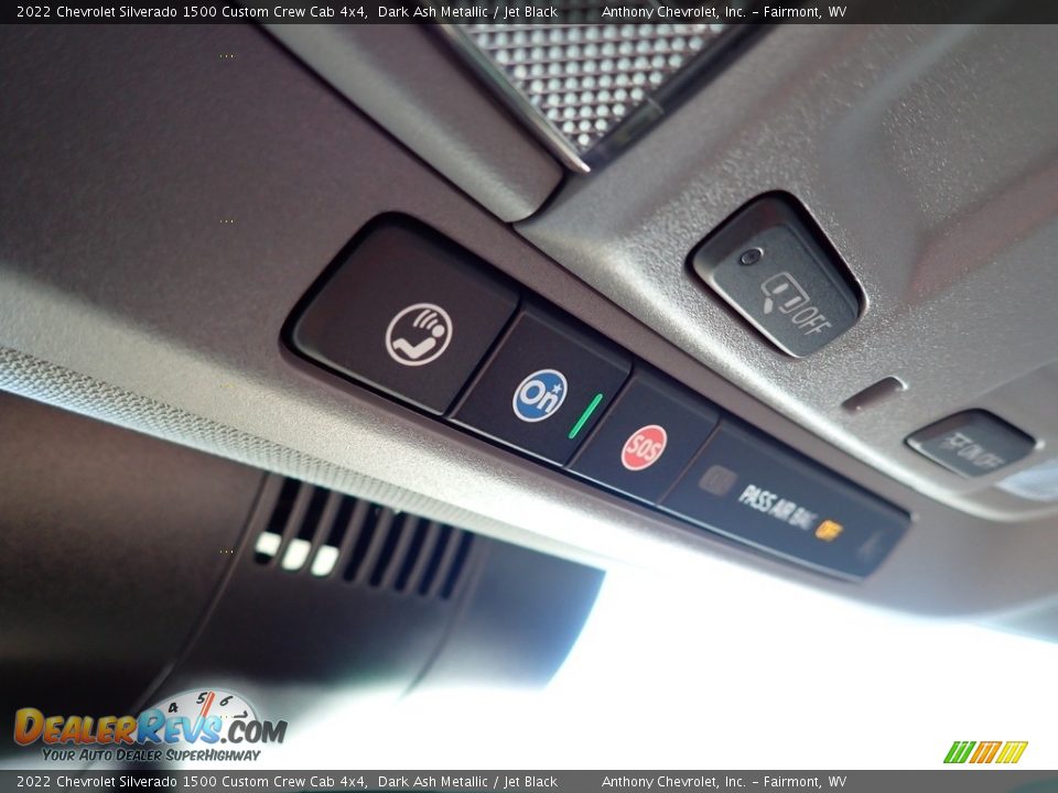 2022 Chevrolet Silverado 1500 Custom Crew Cab 4x4 Dark Ash Metallic / Jet Black Photo #18