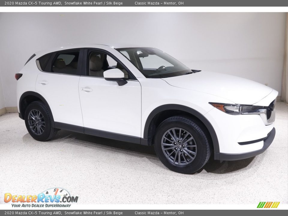 2020 Mazda CX-5 Touring AWD Snowflake White Pearl / Silk Beige Photo #1