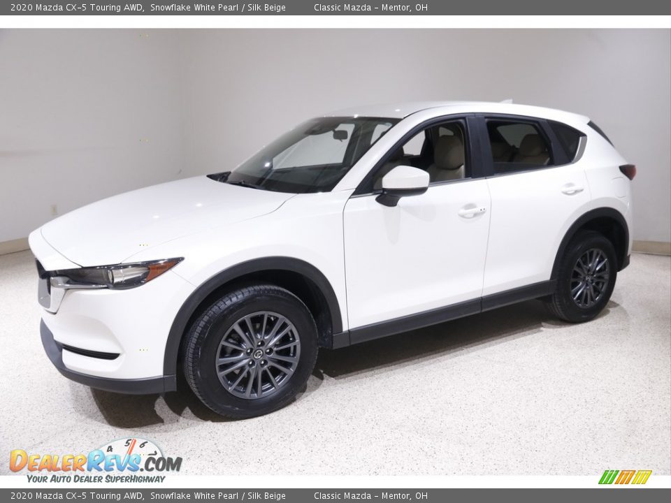 2020 Mazda CX-5 Touring AWD Snowflake White Pearl / Silk Beige Photo #3