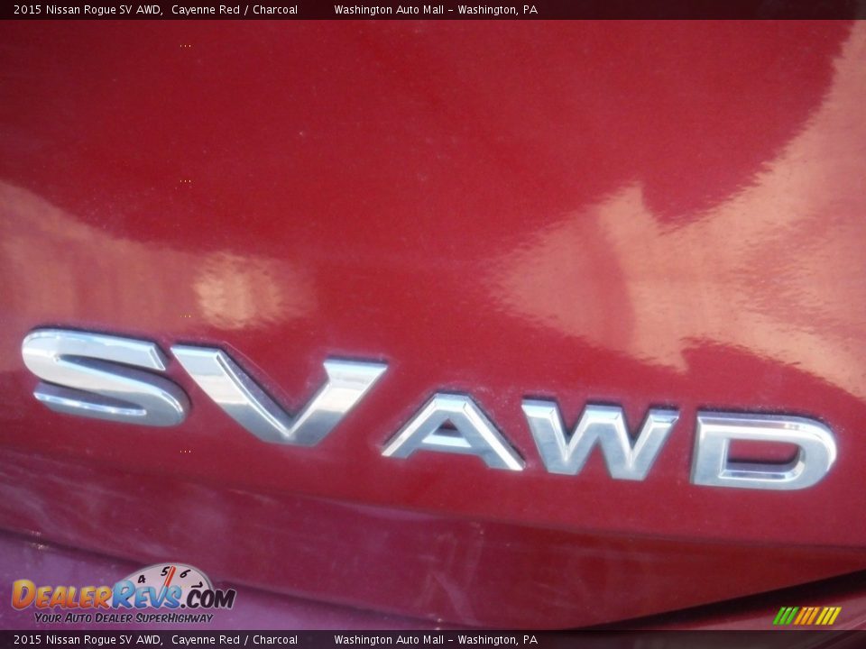 2015 Nissan Rogue SV AWD Cayenne Red / Charcoal Photo #9