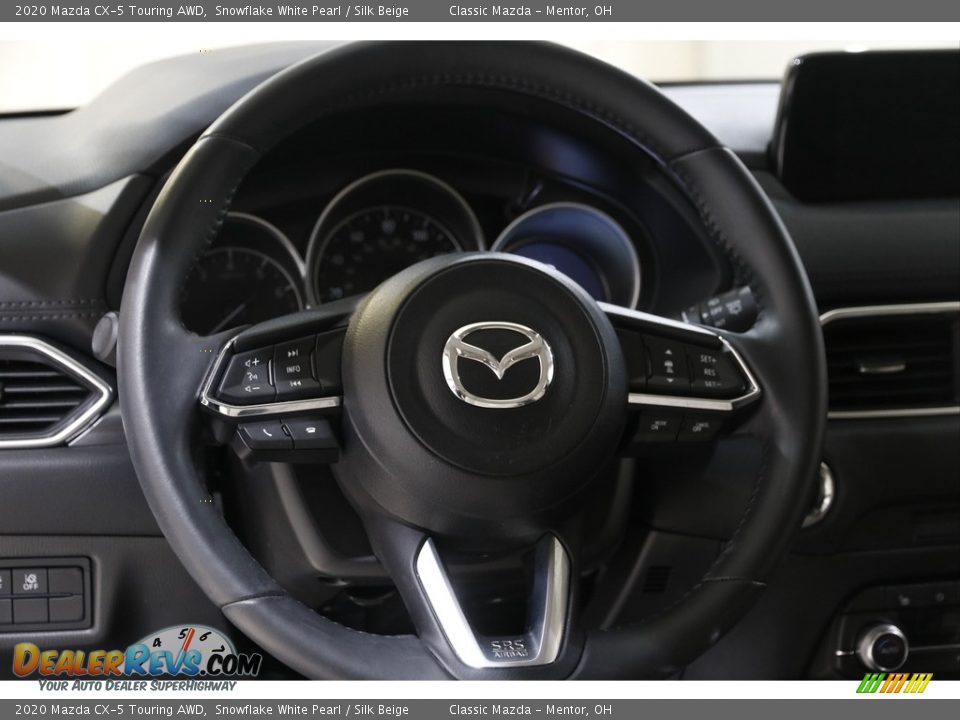 2020 Mazda CX-5 Touring AWD Snowflake White Pearl / Silk Beige Photo #7