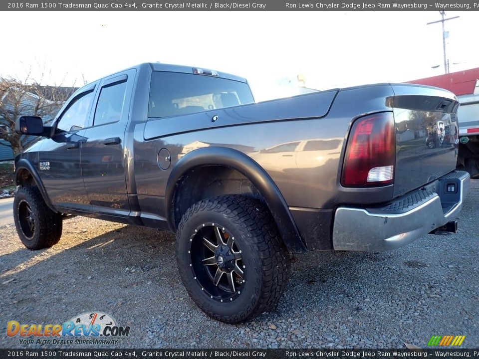 2016 Ram 1500 Tradesman Quad Cab 4x4 Granite Crystal Metallic / Black/Diesel Gray Photo #2