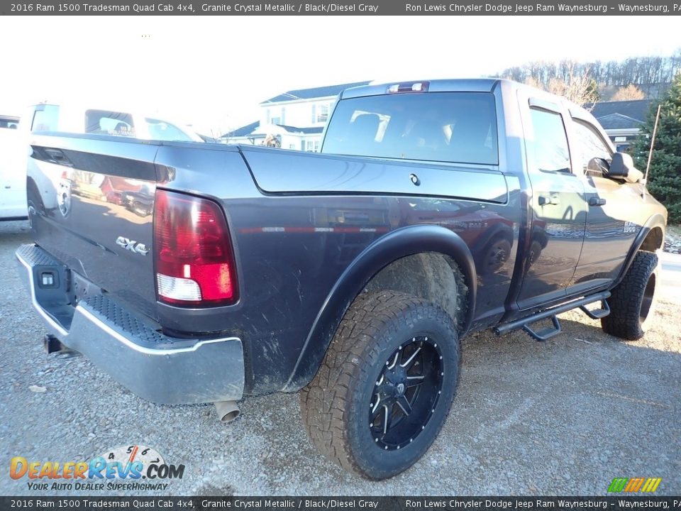 2016 Ram 1500 Tradesman Quad Cab 4x4 Granite Crystal Metallic / Black/Diesel Gray Photo #3