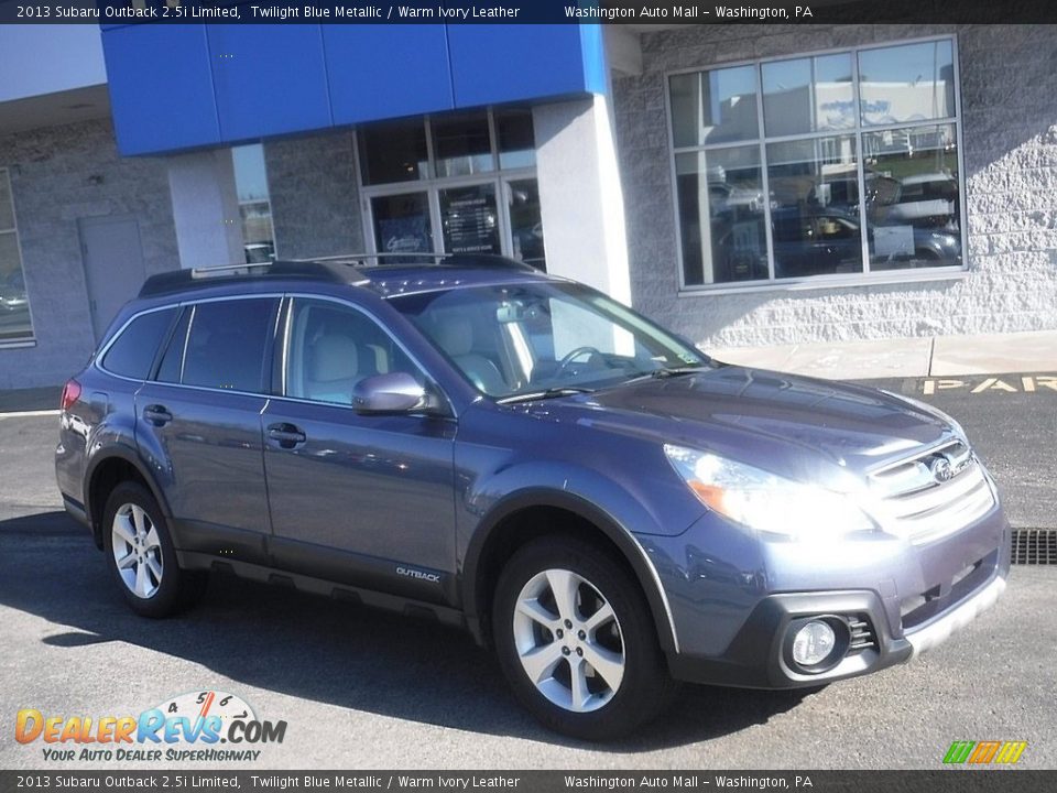 2013 Subaru Outback 2.5i Limited Twilight Blue Metallic / Warm Ivory Leather Photo #1