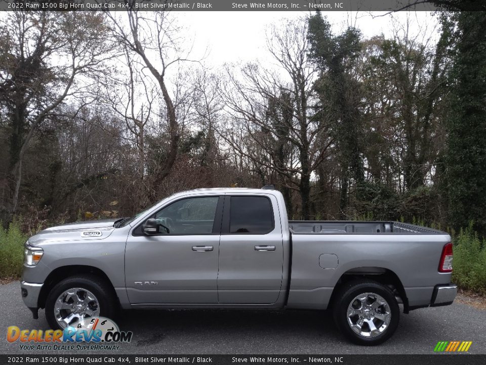 2022 Ram 1500 Big Horn Quad Cab 4x4 Billet Silver Metallic / Black Photo #1