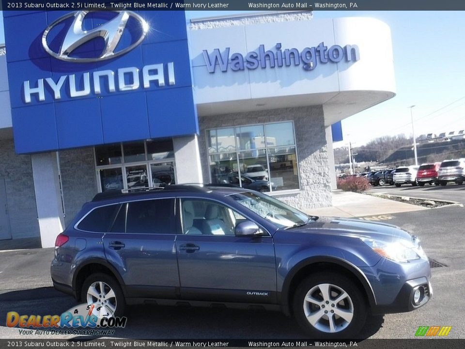 2013 Subaru Outback 2.5i Limited Twilight Blue Metallic / Warm Ivory Leather Photo #2