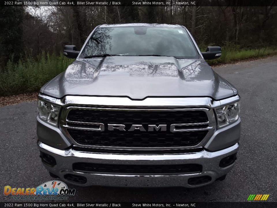 2022 Ram 1500 Big Horn Quad Cab 4x4 Billet Silver Metallic / Black Photo #3