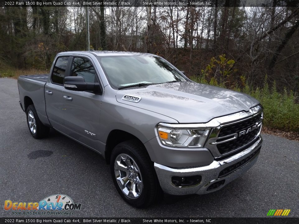 2022 Ram 1500 Big Horn Quad Cab 4x4 Billet Silver Metallic / Black Photo #4