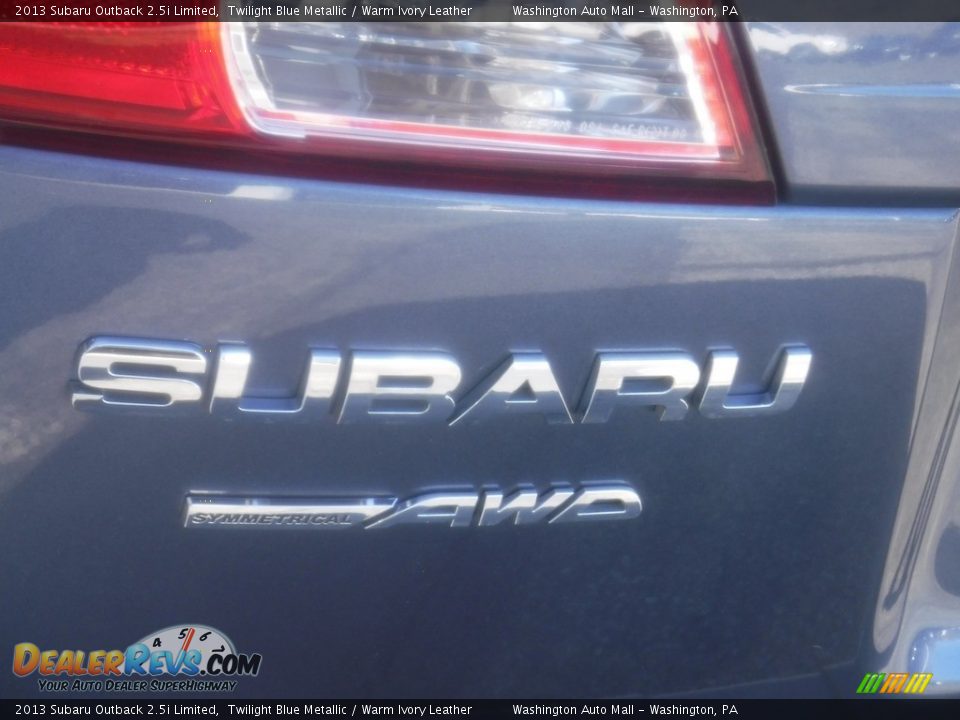 2013 Subaru Outback 2.5i Limited Twilight Blue Metallic / Warm Ivory Leather Photo #9