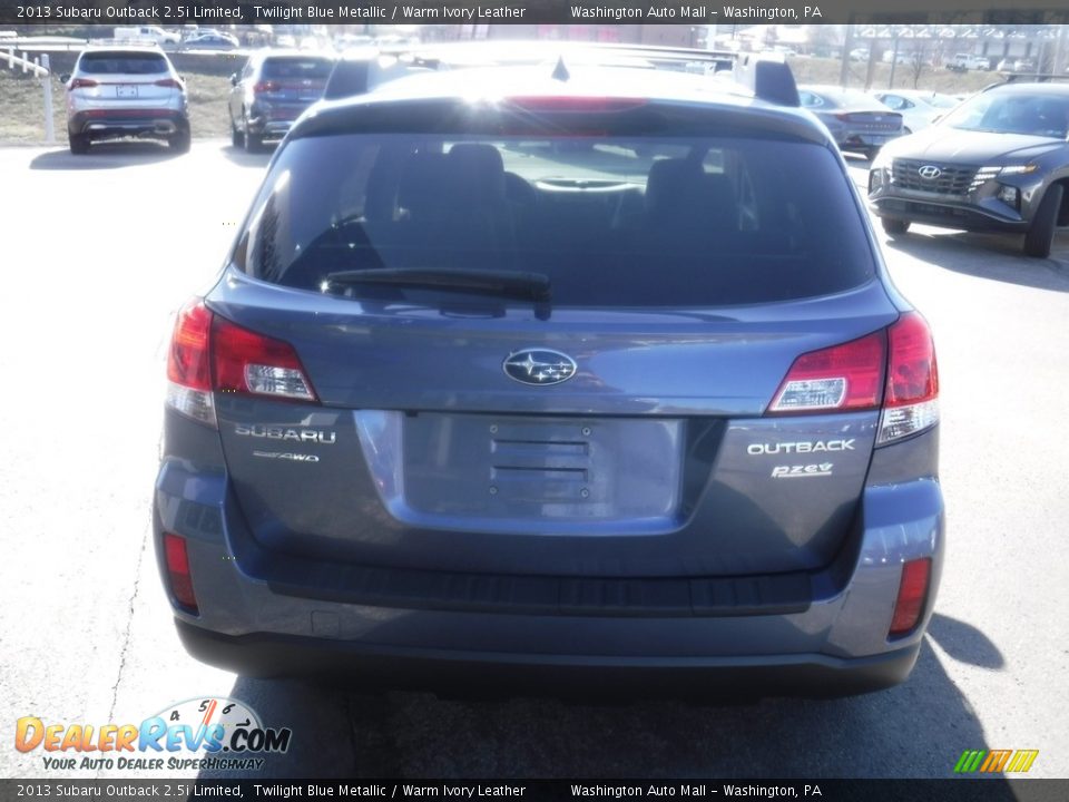 2013 Subaru Outback 2.5i Limited Twilight Blue Metallic / Warm Ivory Leather Photo #10