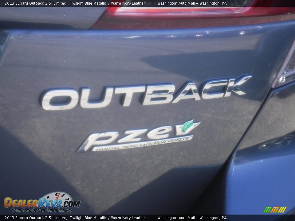2013 Subaru Outback 2.5i Limited Twilight Blue Metallic / Warm Ivory Leather Photo #11