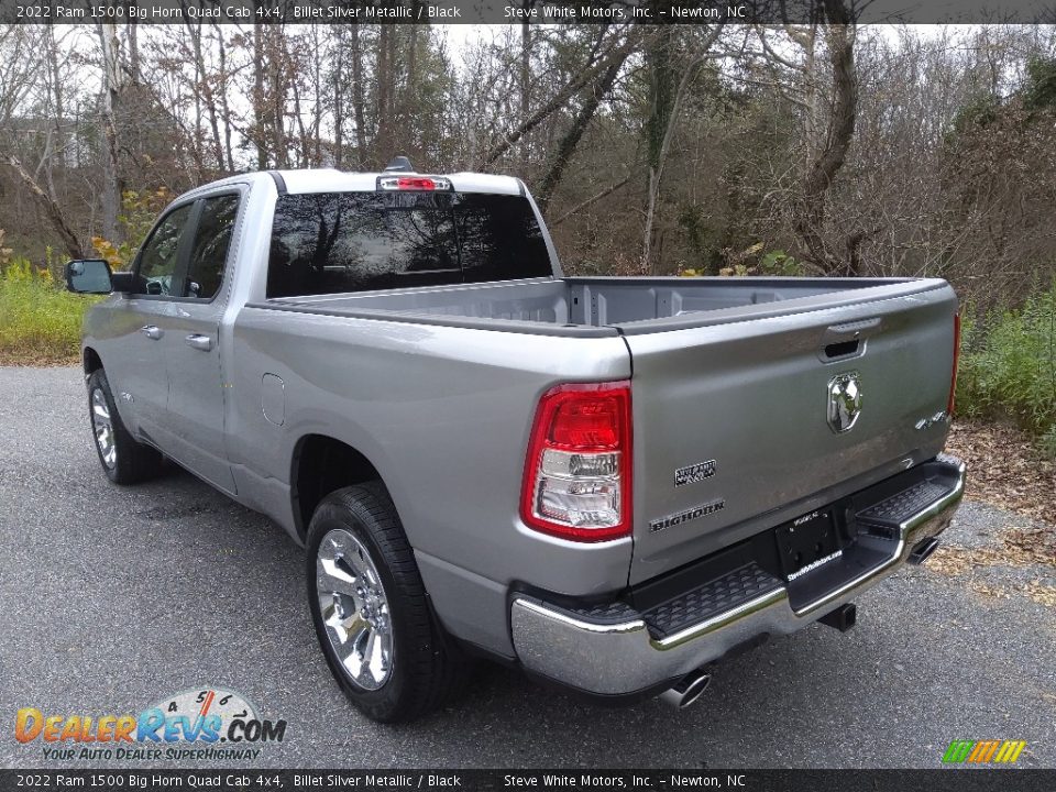 2022 Ram 1500 Big Horn Quad Cab 4x4 Billet Silver Metallic / Black Photo #9