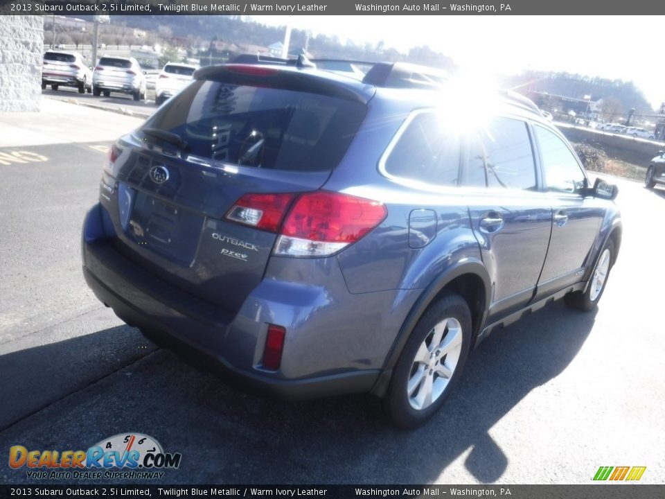 2013 Subaru Outback 2.5i Limited Twilight Blue Metallic / Warm Ivory Leather Photo #12