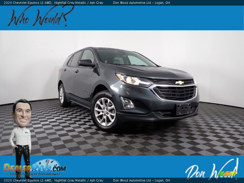 2020 Chevrolet Equinox LS AWD Nightfall Gray Metallic / Ash Gray Photo #1