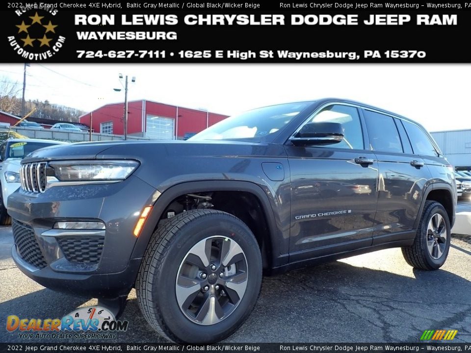 2022 Jeep Grand Cherokee 4XE Hybrid Baltic Gray Metallic / Global Black/Wicker Beige Photo #1