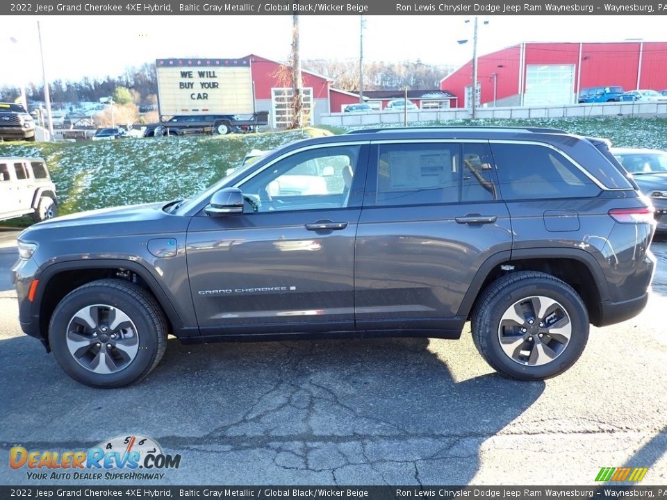 2022 Jeep Grand Cherokee 4XE Hybrid Baltic Gray Metallic / Global Black/Wicker Beige Photo #2