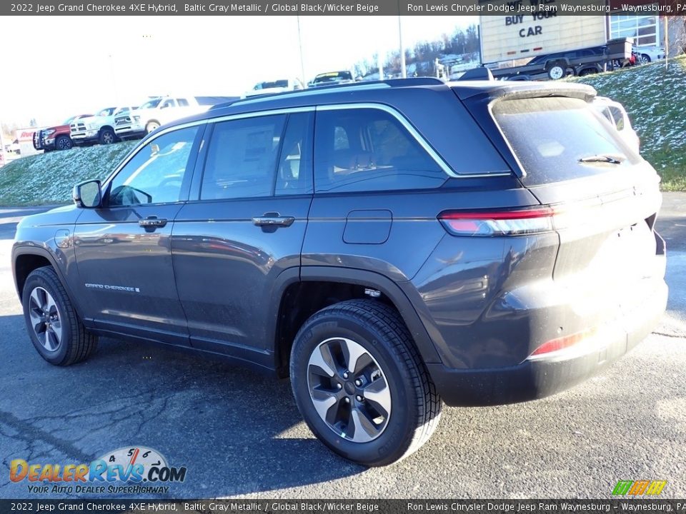 2022 Jeep Grand Cherokee 4XE Hybrid Baltic Gray Metallic / Global Black/Wicker Beige Photo #3