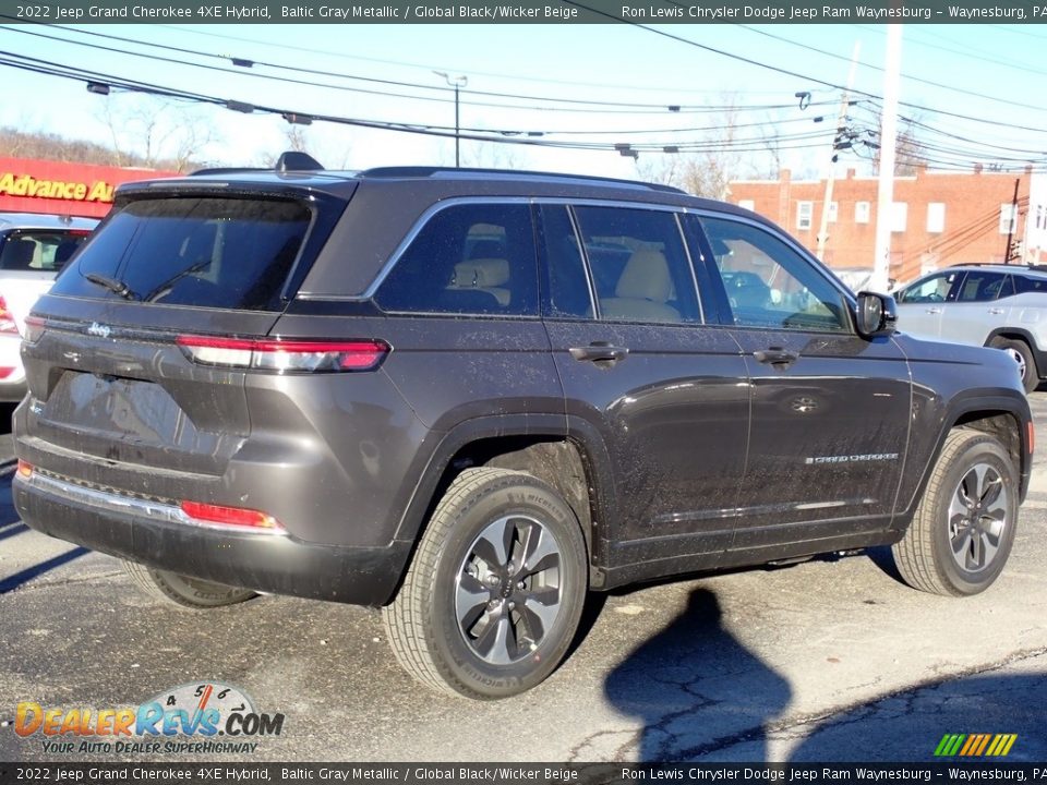 2022 Jeep Grand Cherokee 4XE Hybrid Baltic Gray Metallic / Global Black/Wicker Beige Photo #6