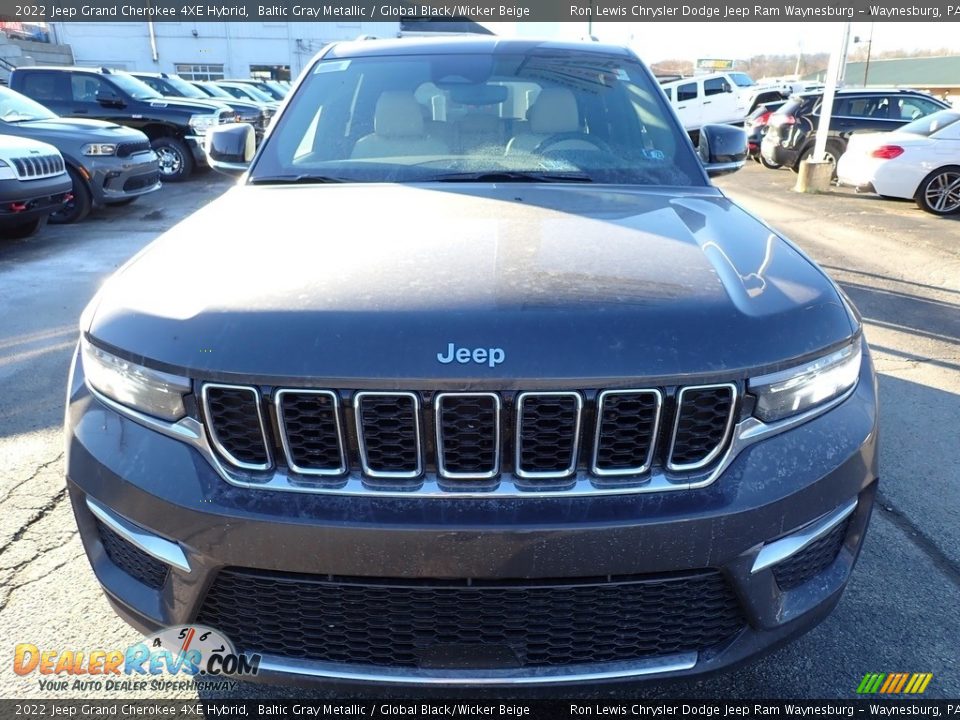 2022 Jeep Grand Cherokee 4XE Hybrid Baltic Gray Metallic / Global Black/Wicker Beige Photo #9