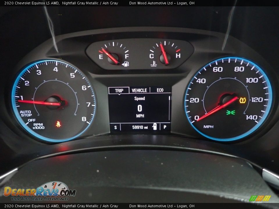 2020 Chevrolet Equinox LS AWD Nightfall Gray Metallic / Ash Gray Photo #18