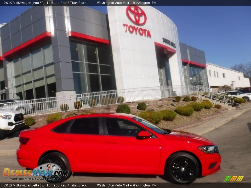 2019 Volkswagen Jetta SE Tornado Red / Titan Black Photo #2