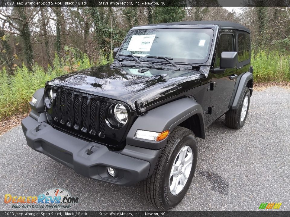 2023 Jeep Wrangler Sport S 4x4 Black / Black Photo #2