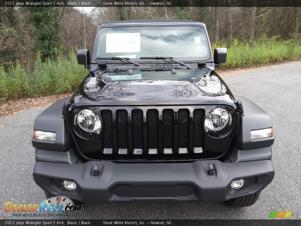 2023 Jeep Wrangler Sport S 4x4 Black / Black Photo #3