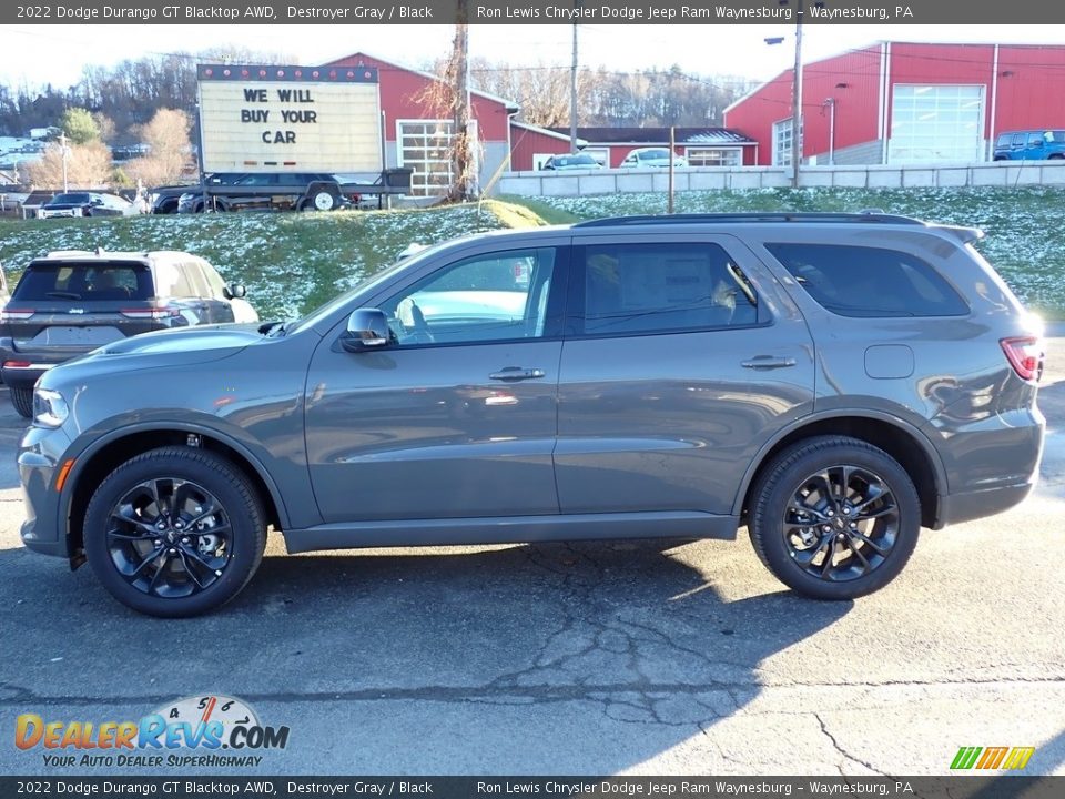 2022 Dodge Durango GT Blacktop AWD Destroyer Gray / Black Photo #2