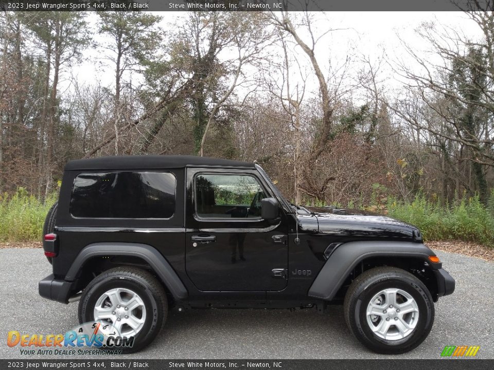 Black 2023 Jeep Wrangler Sport S 4x4 Photo #5