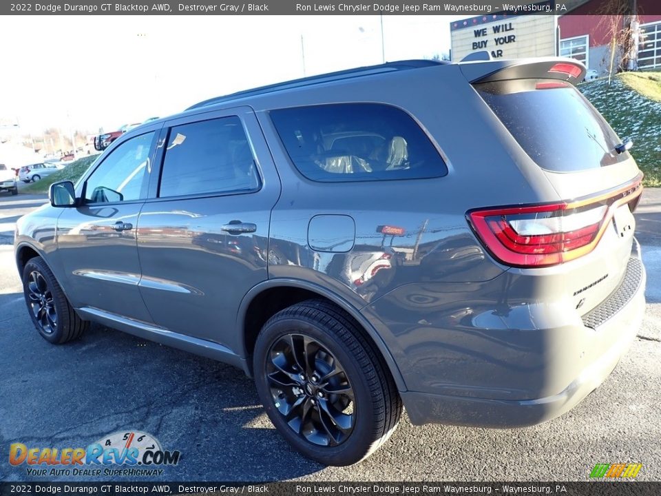 2022 Dodge Durango GT Blacktop AWD Destroyer Gray / Black Photo #3