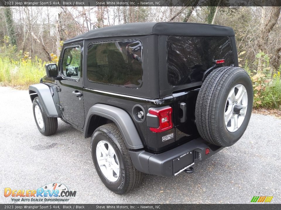 2023 Jeep Wrangler Sport S 4x4 Black / Black Photo #8