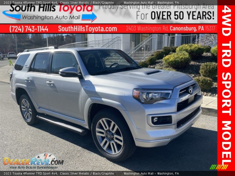 2023 Toyota 4Runner TRD Sport 4x4 Classic Silver Metallic / Black/Graphite Photo #1