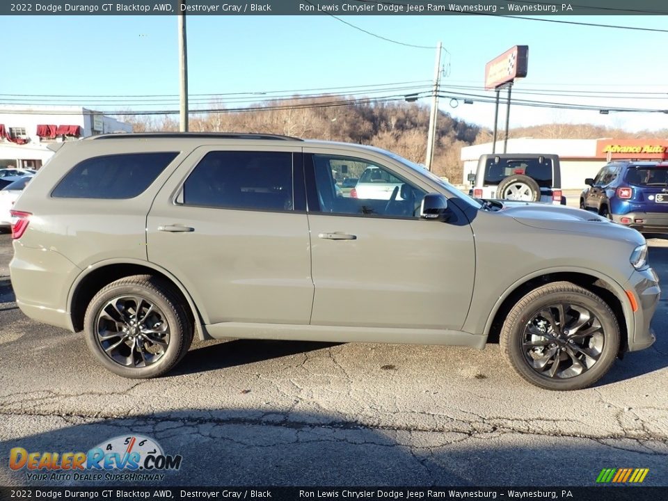 2022 Dodge Durango GT Blacktop AWD Destroyer Gray / Black Photo #7