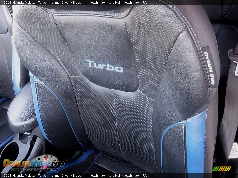 2013 Hyundai Veloster Turbo Ironman Silver / Black Photo #18