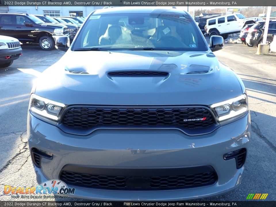 2022 Dodge Durango GT Blacktop AWD Destroyer Gray / Black Photo #9