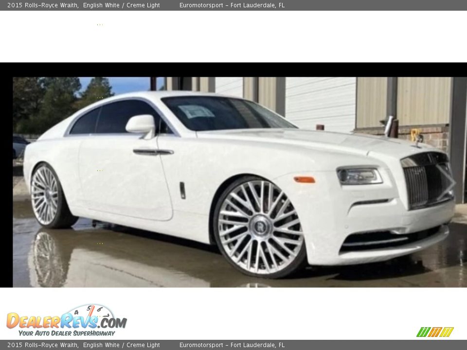 English White 2015 Rolls-Royce Wraith  Photo #1