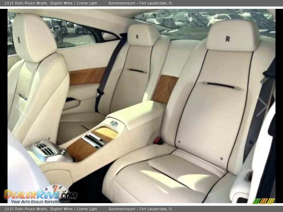 Rear Seat of 2015 Rolls-Royce Wraith  Photo #2