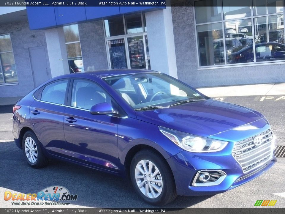 2022 Hyundai Accent SEL Admiral Blue / Black Photo #1